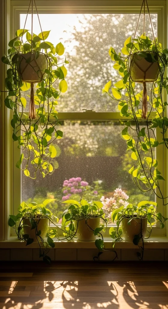 Frame Your Windows with Hanging Greens