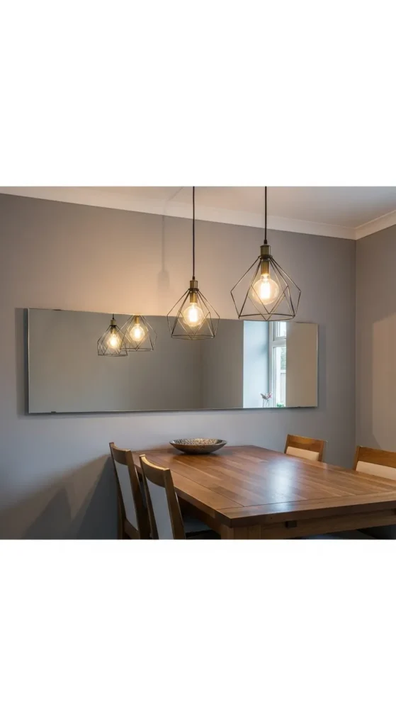 Install a Mirror Backsplash in the Dining Area