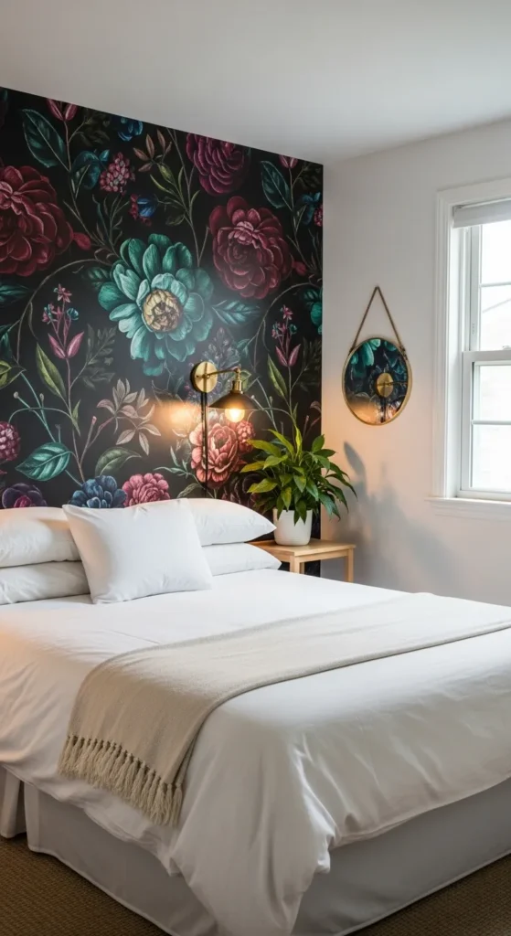 Botanical Wallpaper Accent Wall