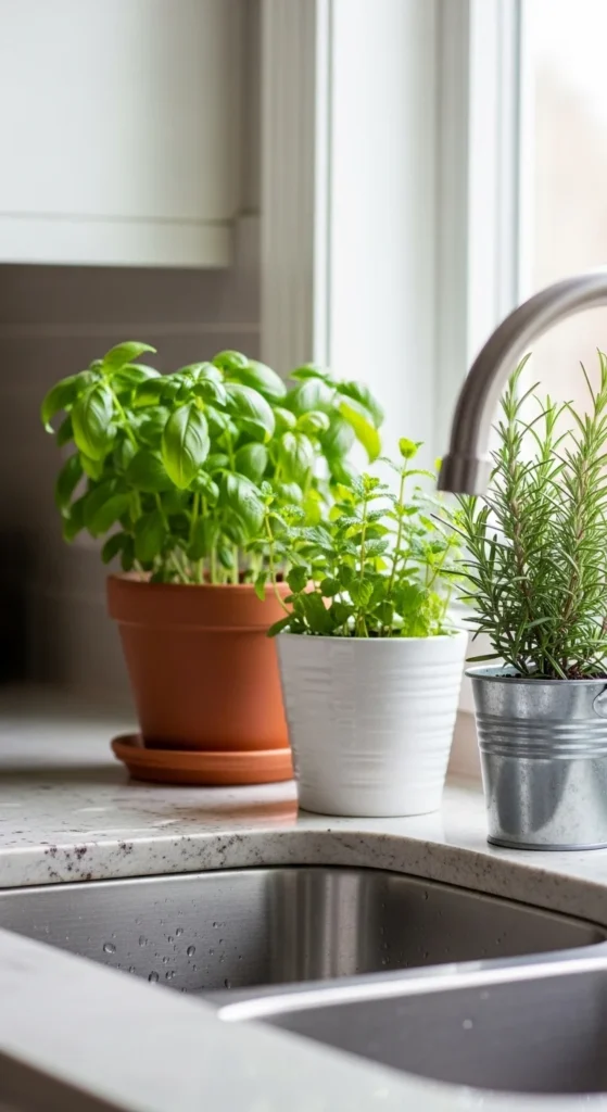Add Herbs to Your Kitchen Counter