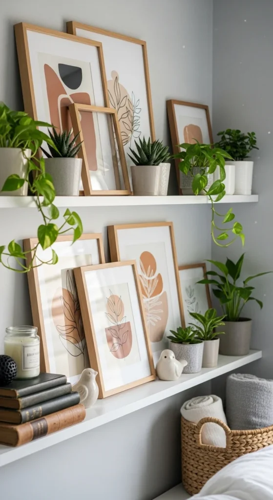 Create a Shelf Garden in Your Bedroom