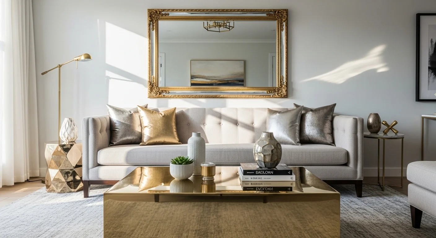 How to Add Metallic Accents to Your Decor for a Glamorous Touch