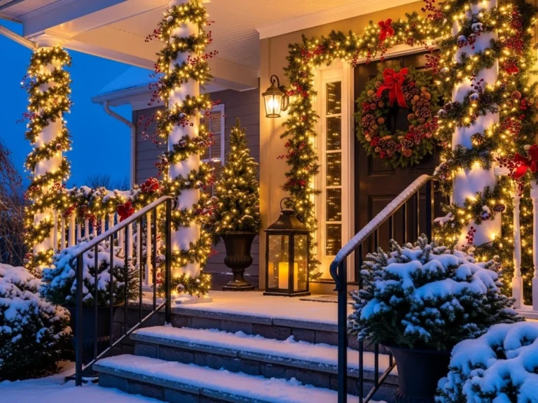 24 Inviting Christmas Front Porch Ideas That Boost Curb Appeal