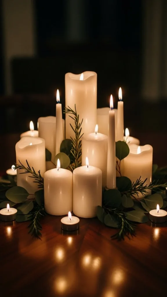 Candle Cluster Arrangement