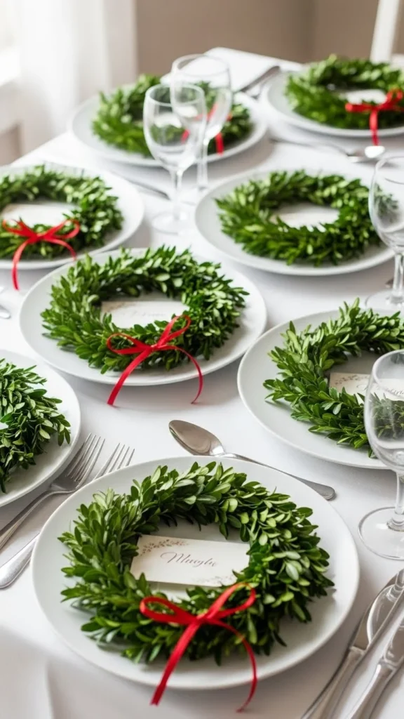 Mini Wreath Place Settings