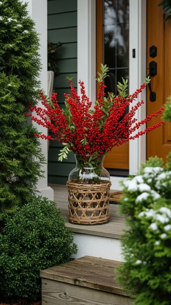 Red Berry Branch Accents