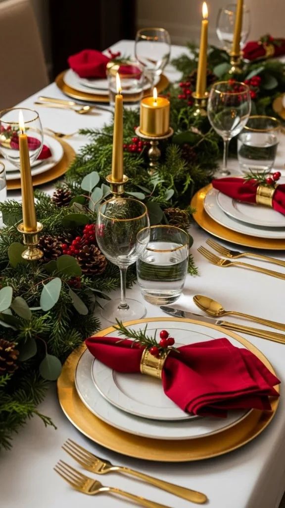 Red and Gold Classic Setting