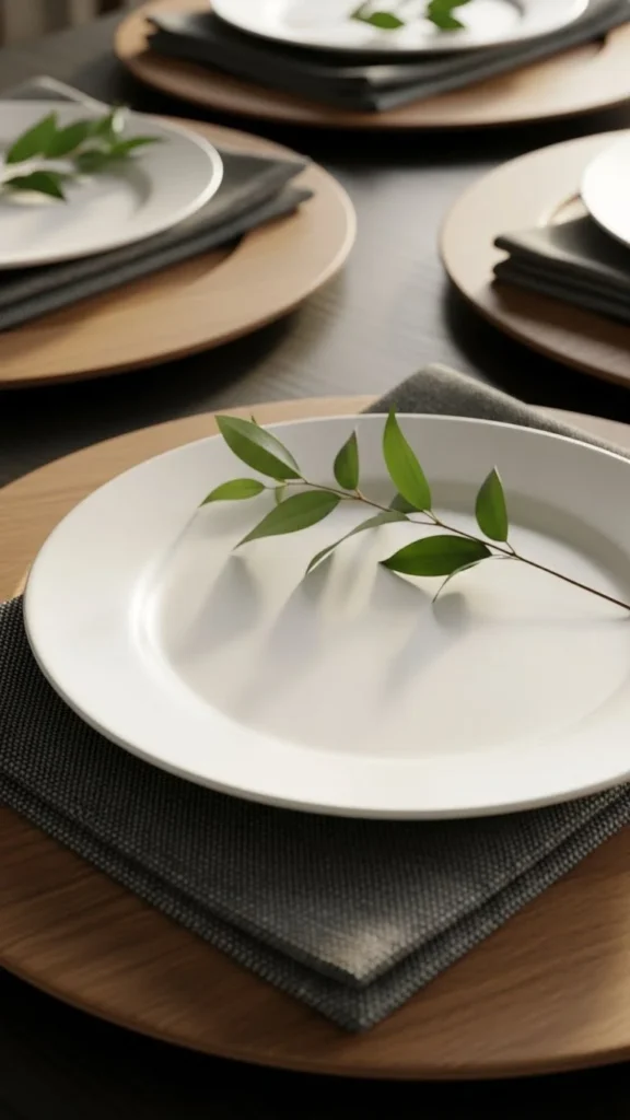 Rustic Wooden Chargers