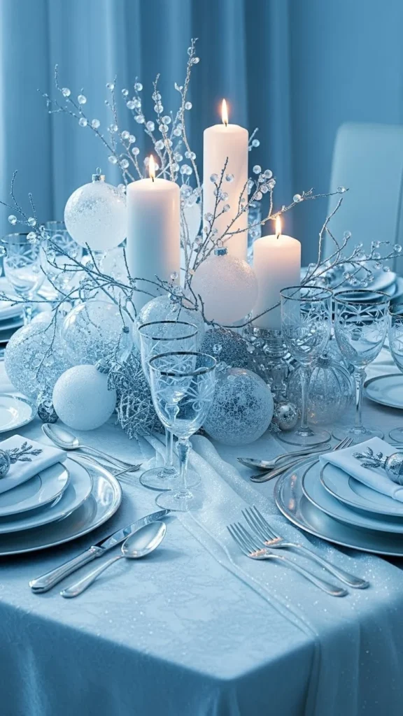 Silver and Frosted Decor Theme