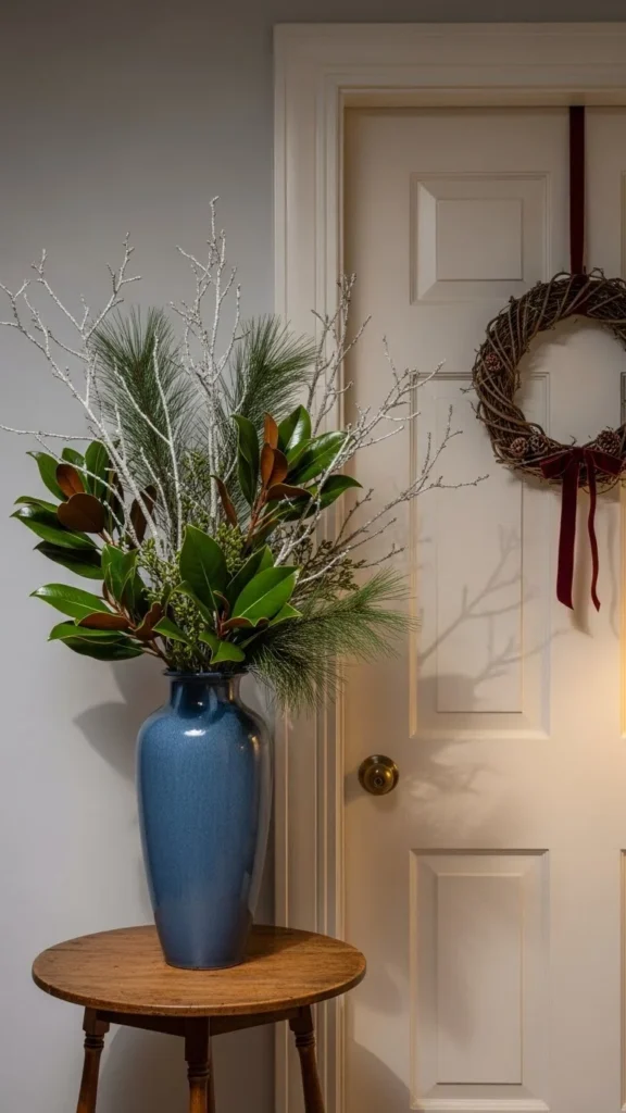 Winter Florals in a Large Vase