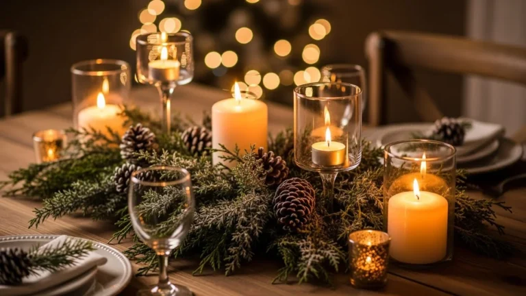 23 Dreamy Winter Candle Centerpiece Ideas That Glow Beautifully