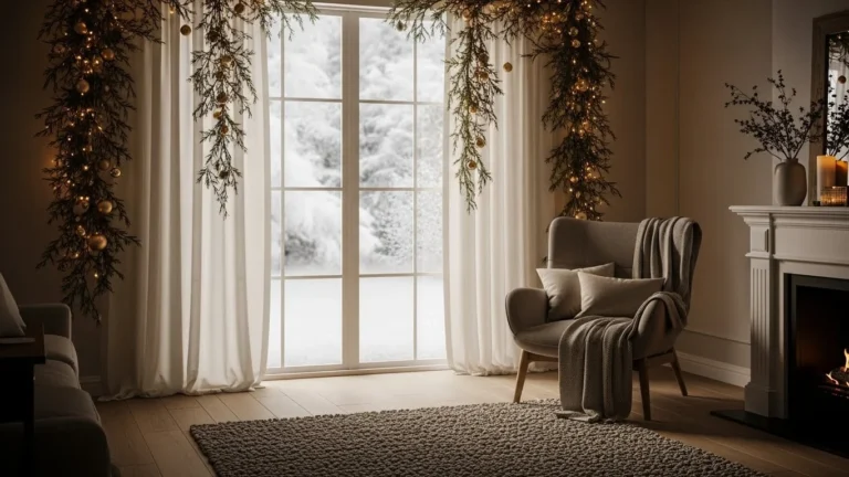 23 Elegant Christmas Curtain Decor Ideas That Frame the Festivities