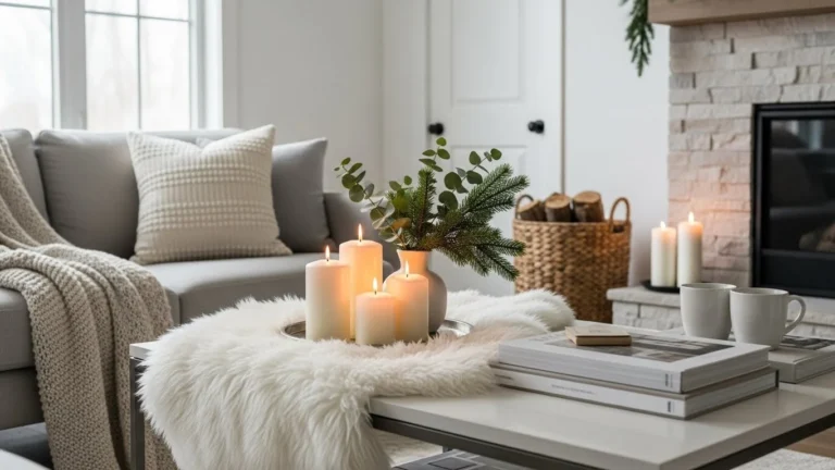 23 Stylish Winter Coffee Table Decor Ideas That Feel Warm & Fresh