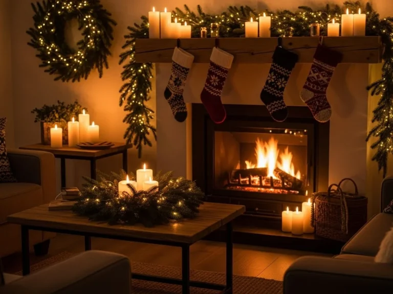 23 Warm Christmas Fireplace Styling Ideas That Set the Mood