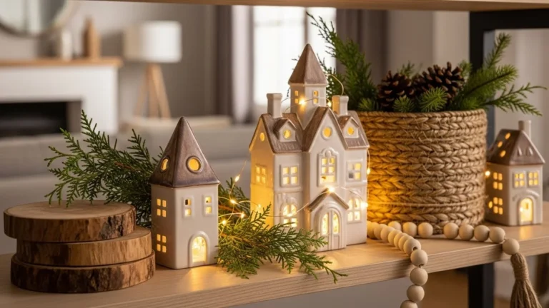 24 Aesthetic Christmas Shelf Decor Ideas That Add Instant Charm