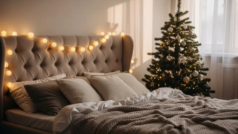 24 Cozy Christmas Bedroom Accent Ideas for a Dreamy Winter Retreat