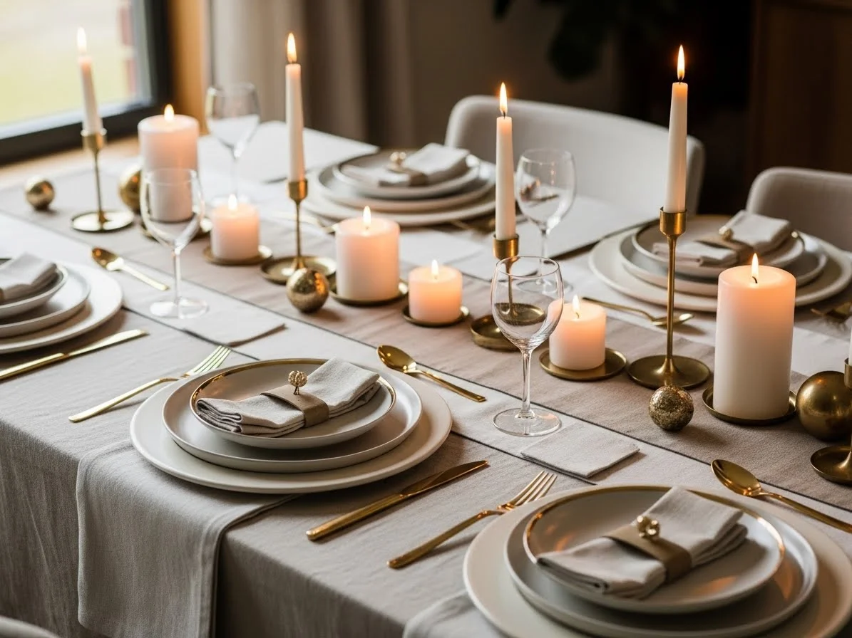 24 Elegant New Year Table Settings That Impress Instantly