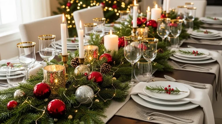24 Festive Christmas Table Runner Ideas That Tie the Look Together