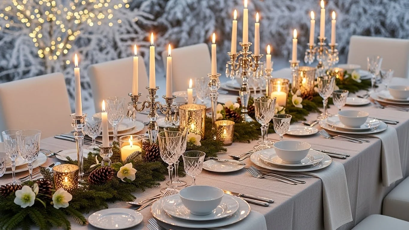 24 Luxurious Winter Table Settings That Wow Every Guest