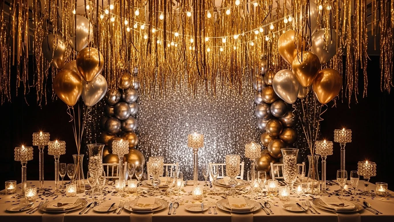 25 Glamorous New Year Party Decorations That Wow Your Guests