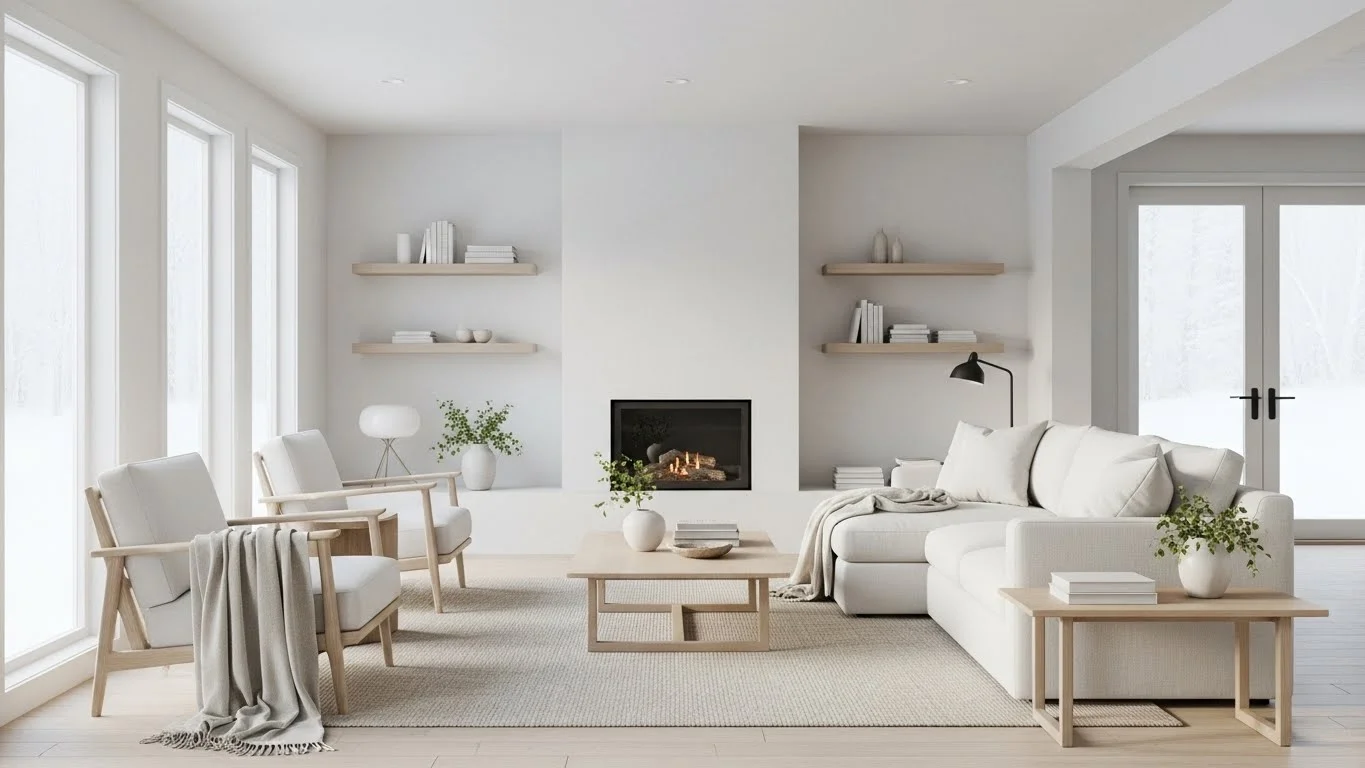 25 Serene Winter Minimalist Decor Ideas That Feel Calm & Modern