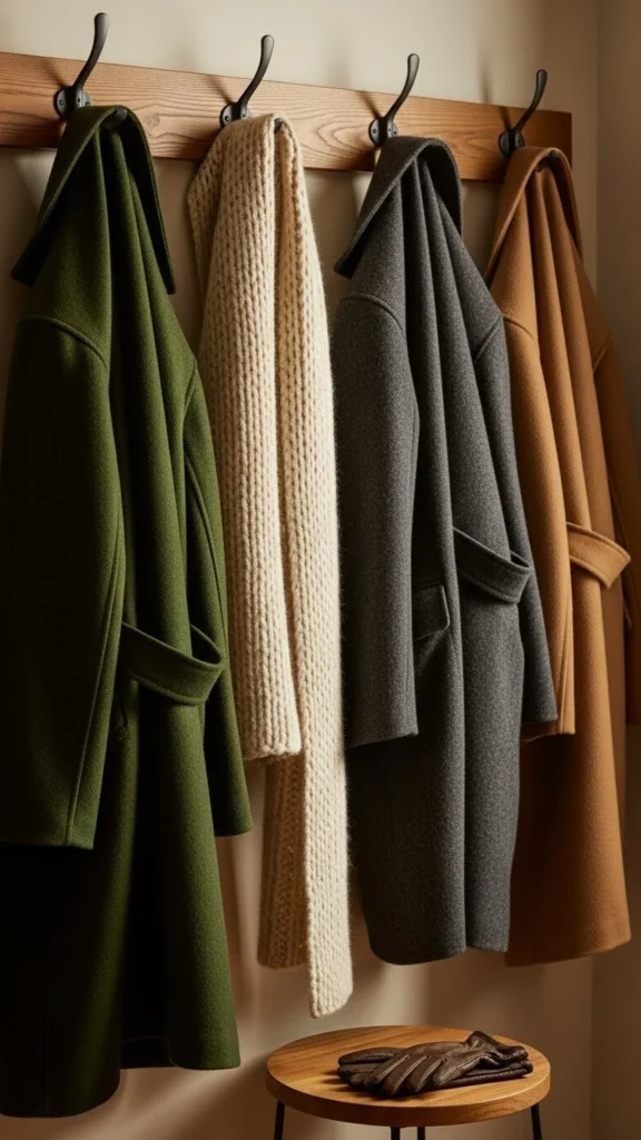 A Cozy Coat Corner With Hooks