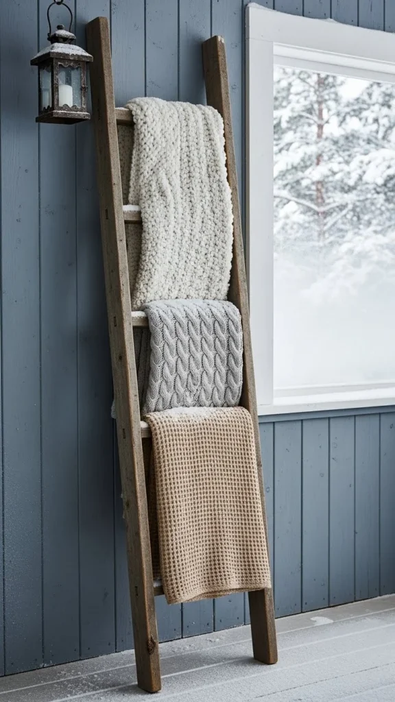A Porch Blanket Ladder