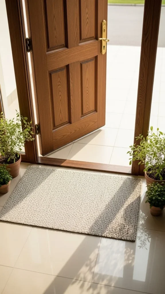 A Stylish New Year Doormat