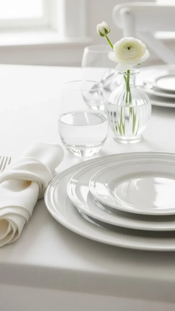 All-White Minimal Arrangement