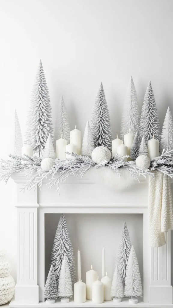 All-White Snowy Mantel Theme