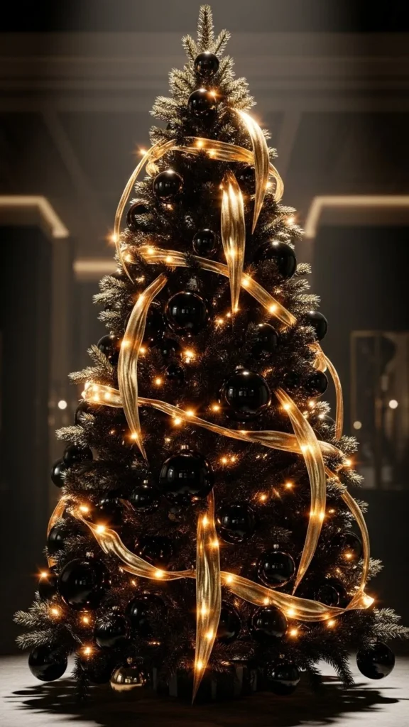 Black & Gold Luxe Tree