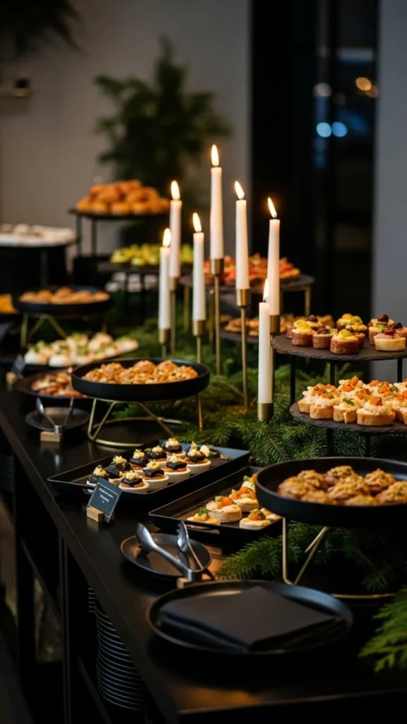 Black-and-Gold Evening Style