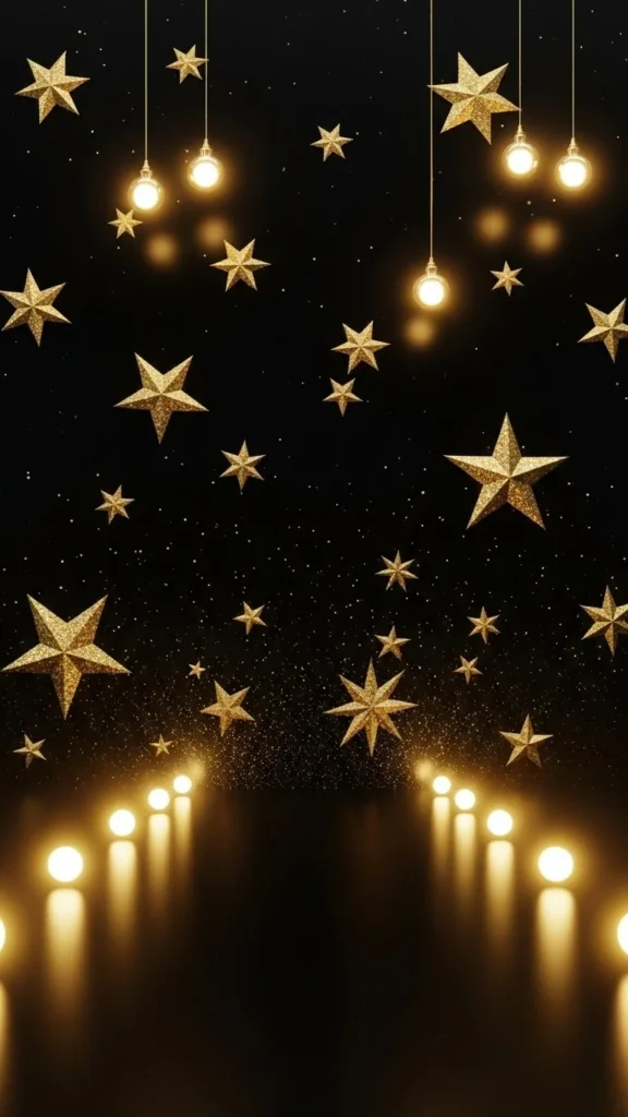 Black-and-Gold Photo Wall