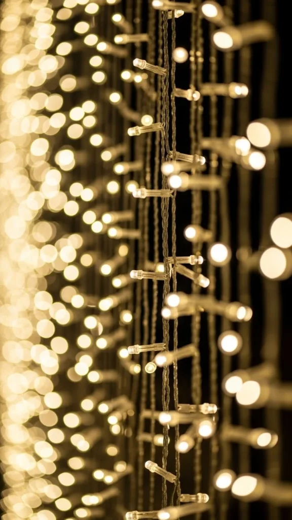 Bokeh Fairy Light Curtain
