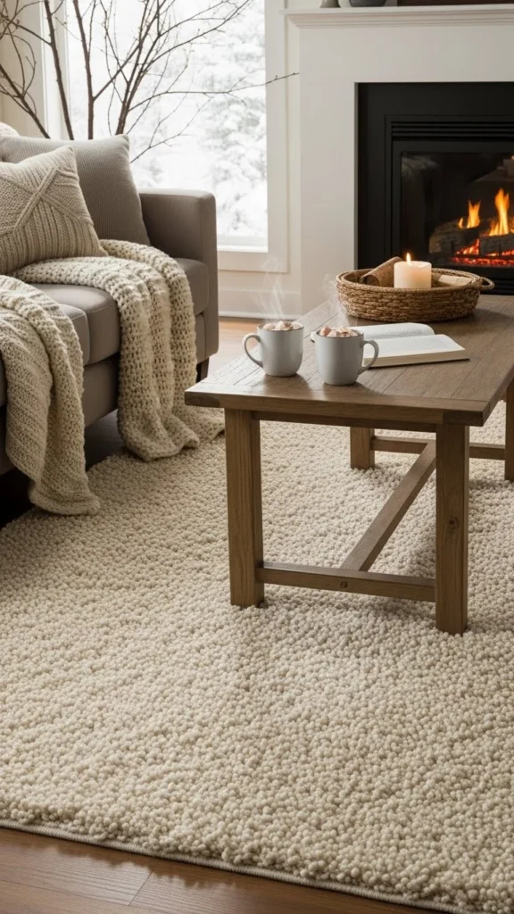Bring in a Warm Area Rug