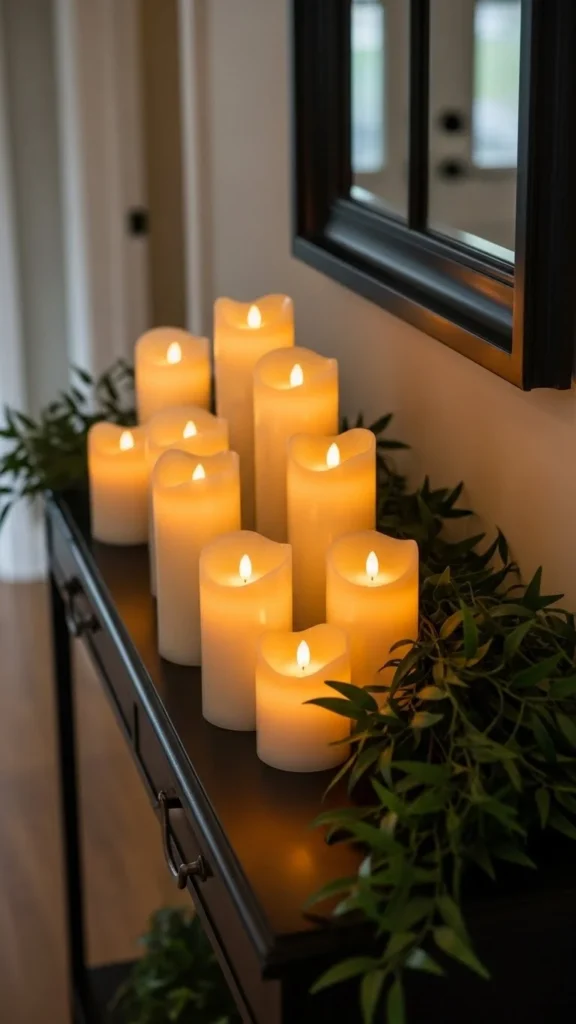 Candle Cluster With Safe Flameless Options