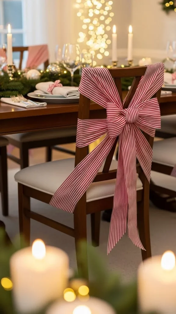 Candy Cane Ribbon Wrap