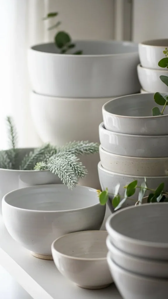 Ceramic Bowls and Textured Pottery