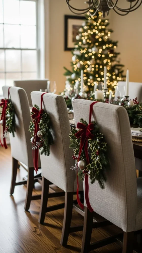 Christmas Chair Decor