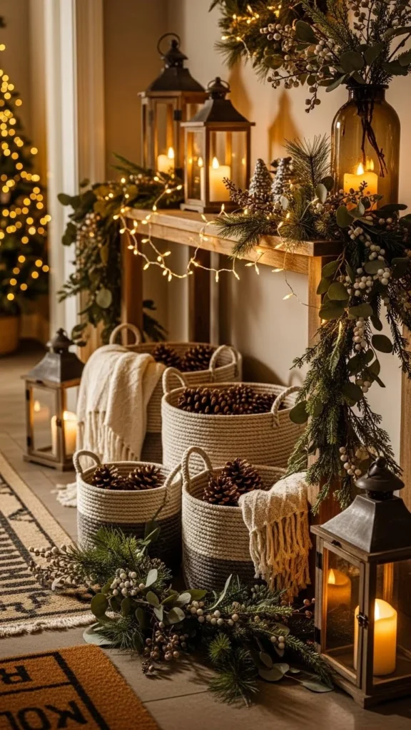 Christmas Entryway Styling