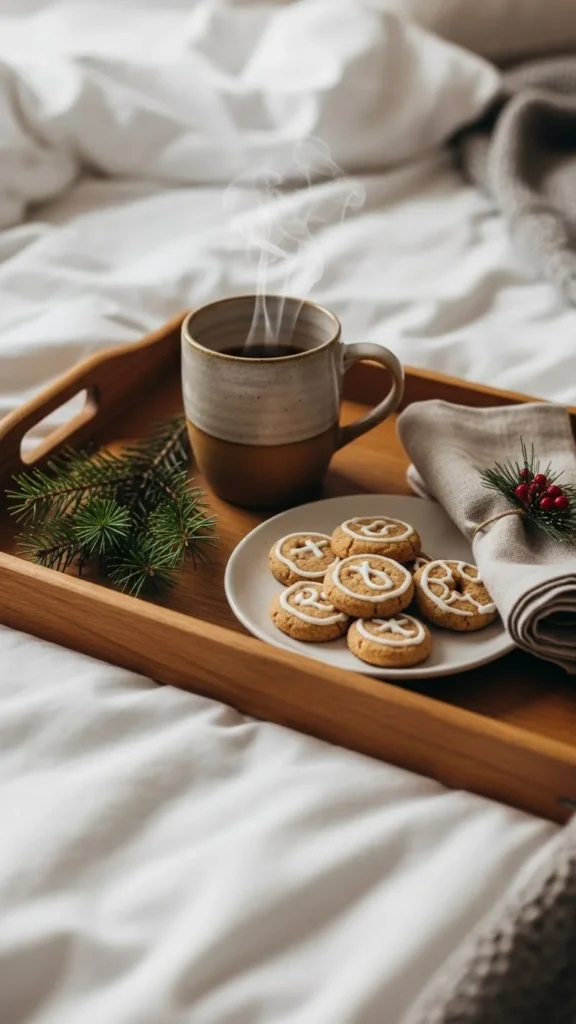 Christmas-Themed Bedside Tray