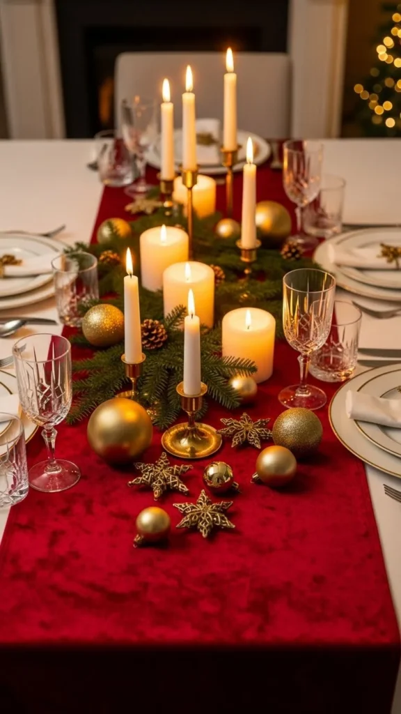 Classic Red Velvet Runner