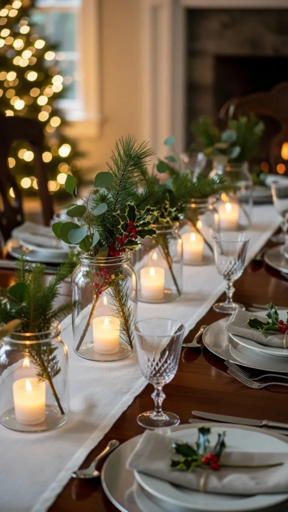 Clear Glass Jars With Votive Lights