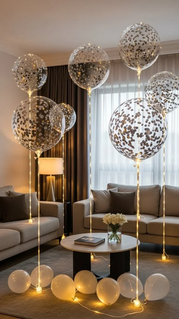 Confetti Balloons with LED Lights