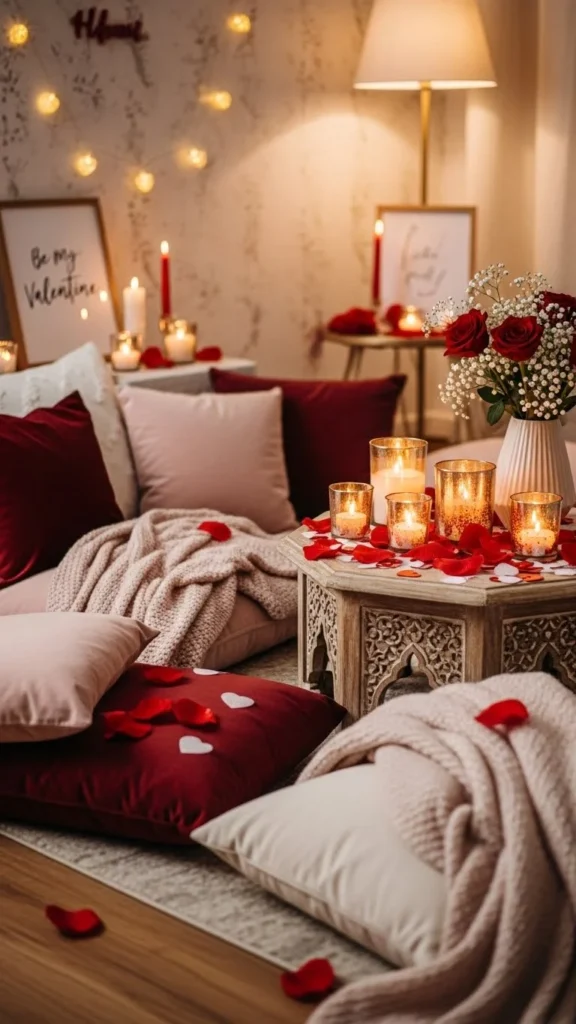 Cozy Floor Seating Setup