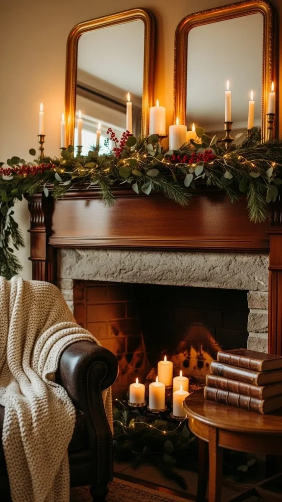 Create a Warm Fireplace Display