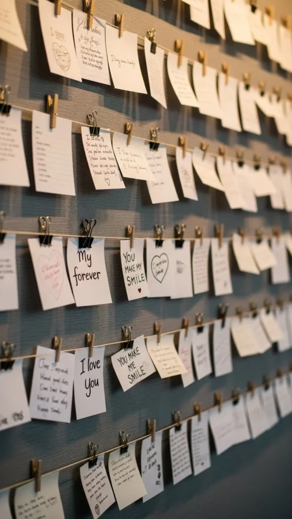 DIY Love Notes Display