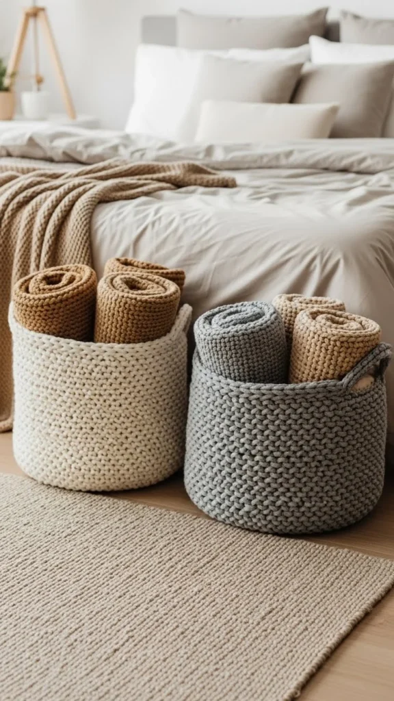 Display Cozy Knit Baskets