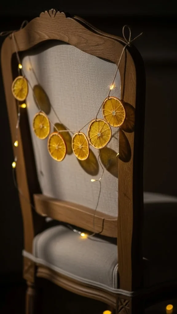 Dried Orange Garland Detail