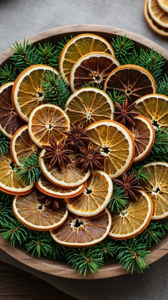 Dried Orange Garland Nest